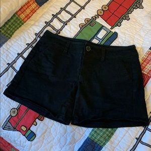 Black chino shorts